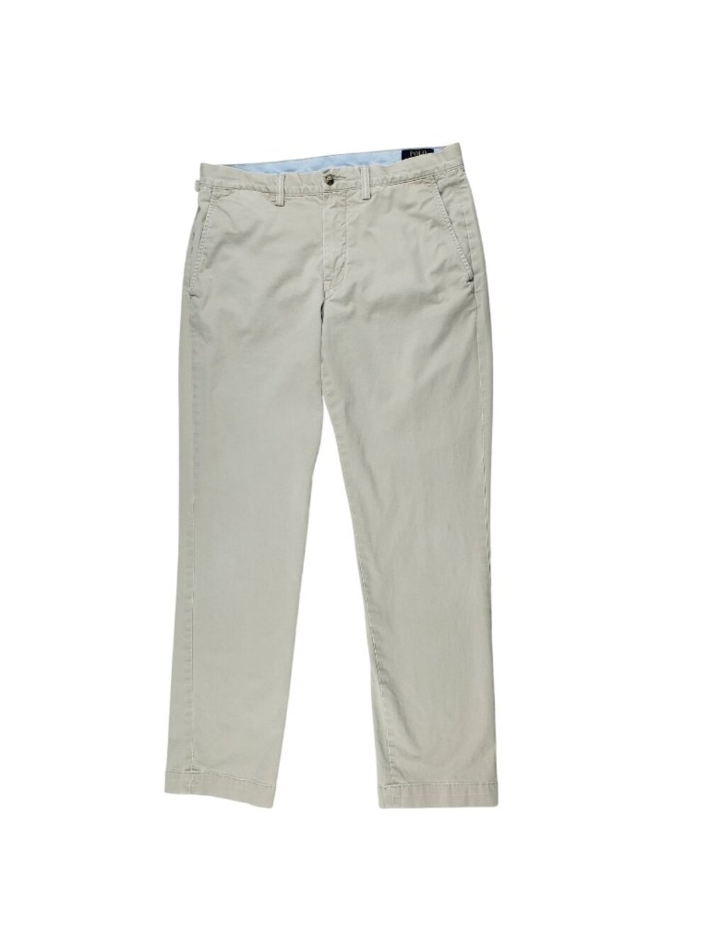 Polo Ralph Lauren Pants Men Beige Stretch Straight Fit Chino 32x32 (Fits 32x31)